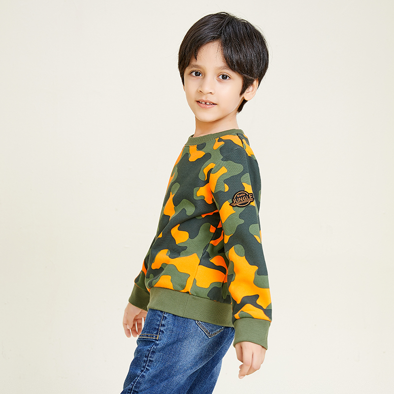 Crew Neck Knitted Boys\' Design Simple Multicolor Custom Pullover